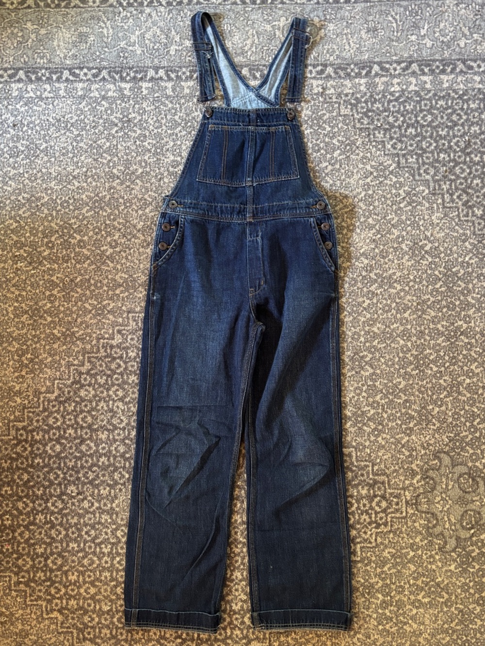 Free People Dark Wash Denim Overalls Size 26